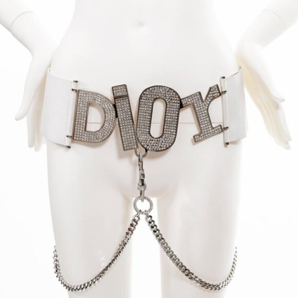 JOHN GALLIANO FOR CHRISTIAN DIOR - AUTHENTIC, RARE, AND VINTAGE SWAROVSKI CHAIN - Picture 10 of 16